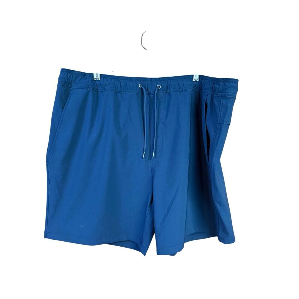 Members Mark Men’s Tech pull on shorts Sz XXL Navy NWT